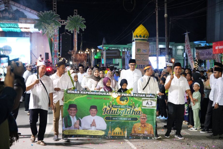DINAS DUKCAPIL IKUT MEMERIAHKAN PAWAI TANGLONG IDUL ADHA 1447 H